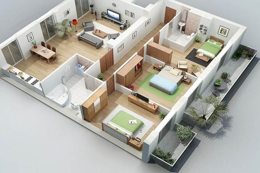 Description: Trang trí nội thất nhà cấp 4 đẹp